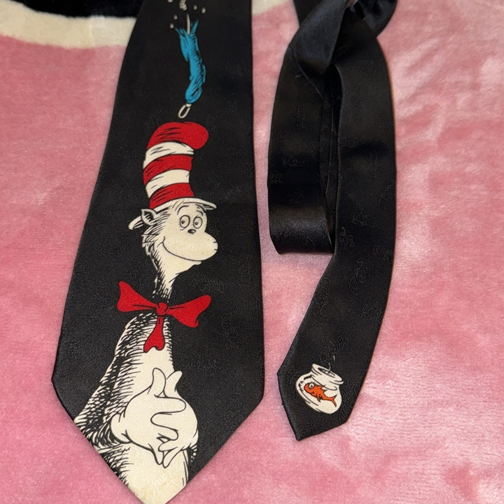Vintage 90s Dr Suess Silk Tie